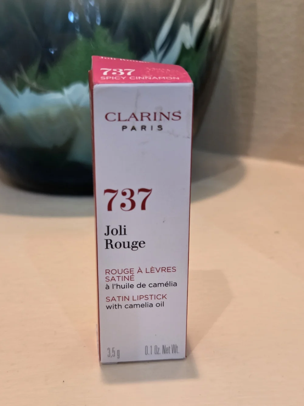 Clarins Joli Rouge 737 Spicy Cinnamon Lipstick - Warm Mauve Brown